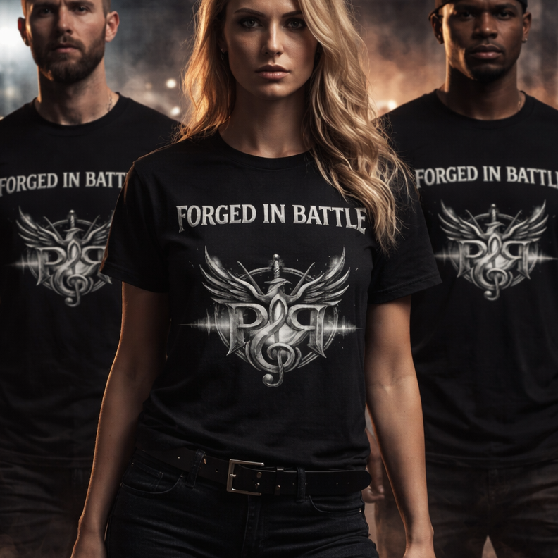 Forged in Battle | Official Community T-Shirt | CHROME SILVER - Unisex