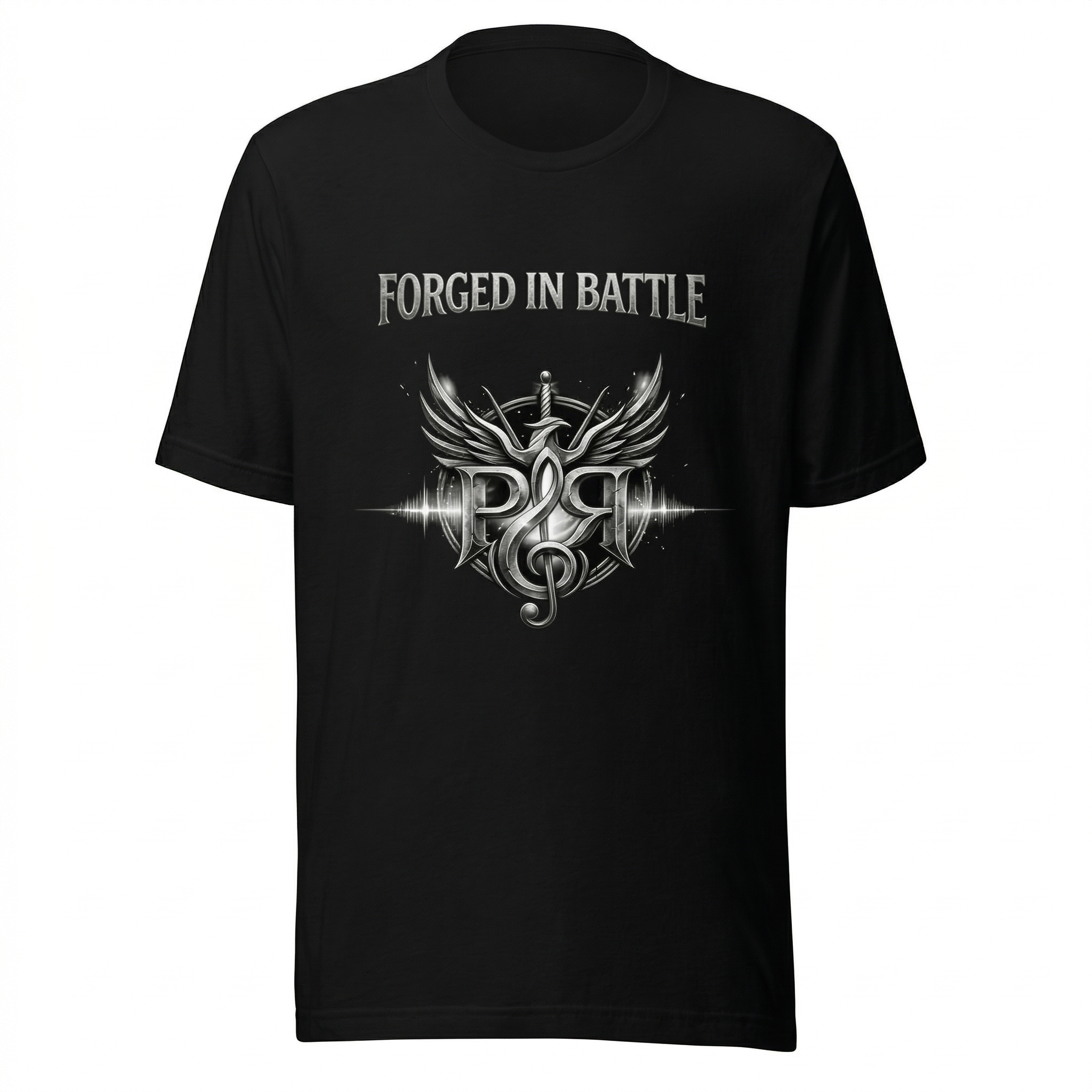Forged in Battle | Official Community T-Shirt | CHROME SILVER
